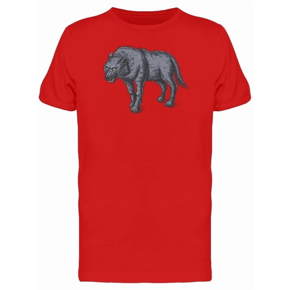 Color Linear Of The Angry Wolf Tee Men's -Image by Shutterstock
