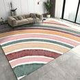 thumbnail image 1 of Color Lines Texture Art Area Rugs, Colorful Boho Rainbow Easy Clean Rug, Soft Non-Skid Carpet Throw Rug For Kids Teen Girls Boys BedroomLiving Room Bathroom Classroom Office 3 x 4ft, 1 of 6