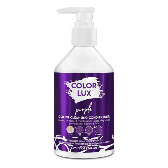 Color Lux Cleansing Conditioner Purple 8.25oz, Pump Top Dispenser