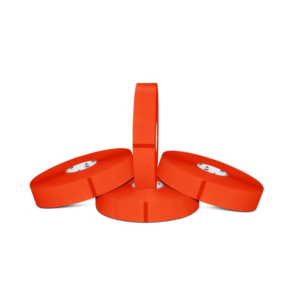 SSBM 1.88 Inch x 1500 Yards Red Acrylic Carton Sealing Tape 2 Mil Strong Adhesive for Packing 6 Rolls