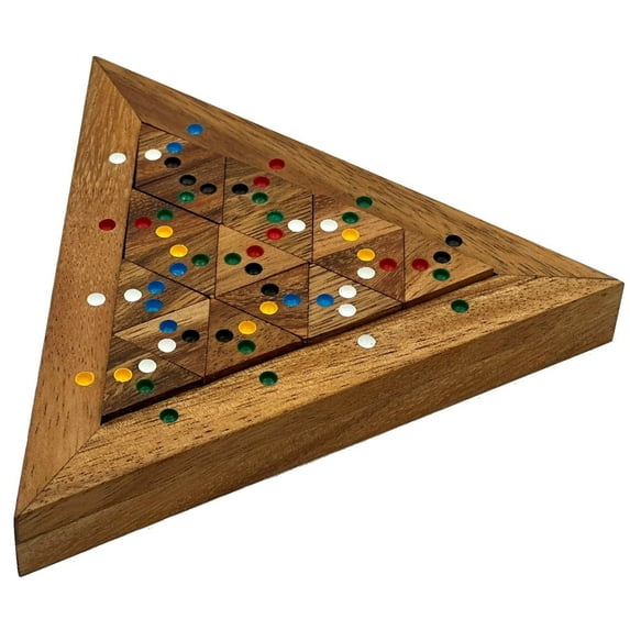 Color Match Triangle - Wooden Puzzle Brain Teaser