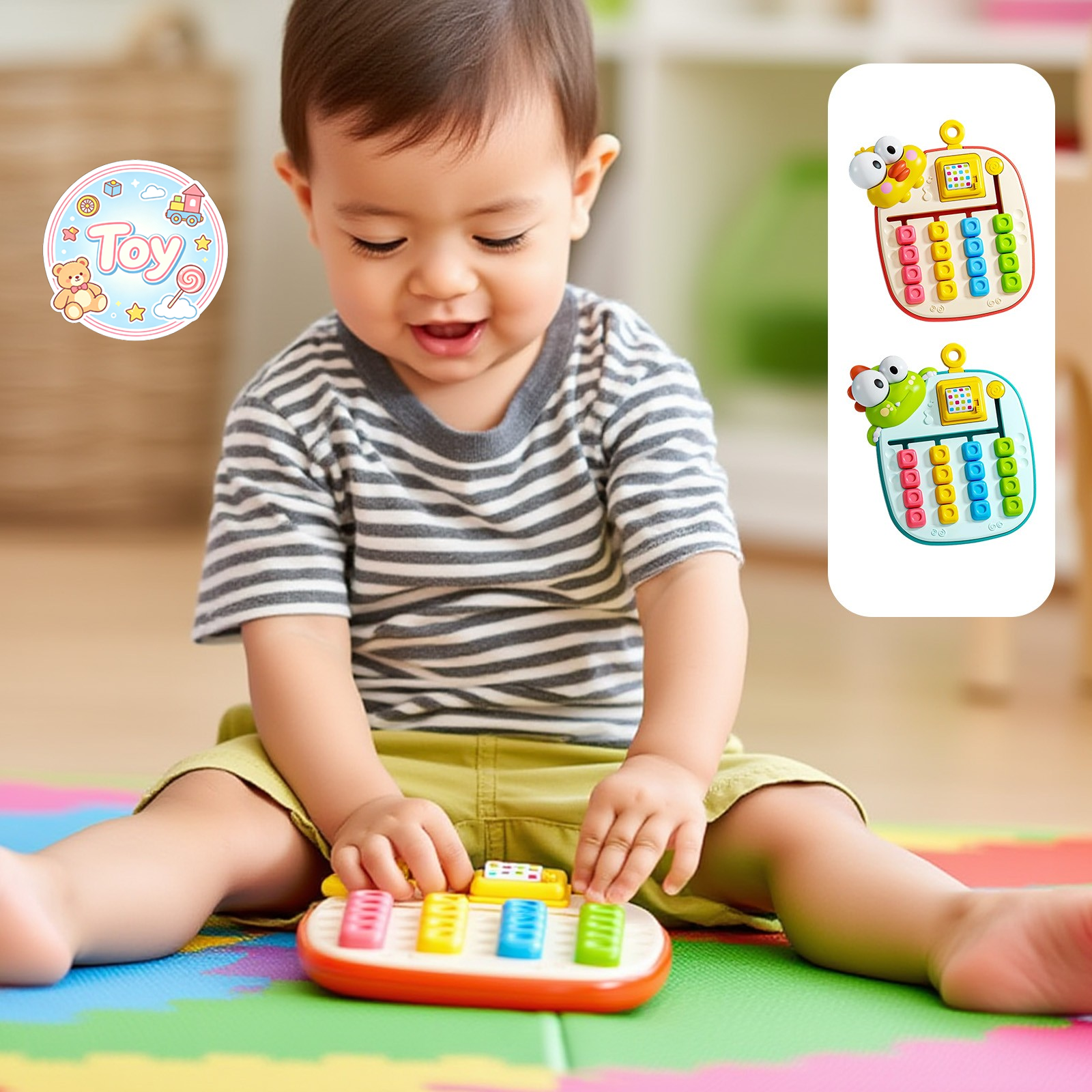 Color Matching Board Puzzle Play Toy, Huarongdao Sliding Block Color ...
