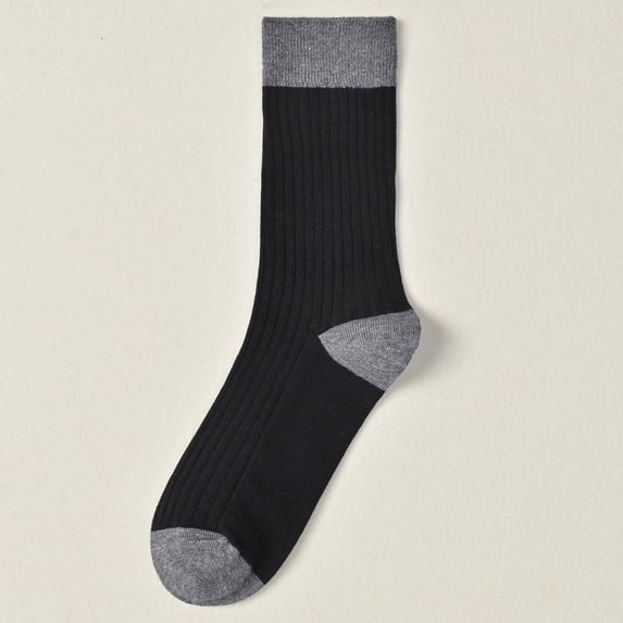 Color Matching Double Knit Girls Socks Cotton Sweat Absorbent Deodorant Retro Style 2022 New Cotton Socks 2PCS