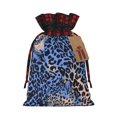 thumbnail image 1 of Color Matching Linen Bundle Mouth Gift Bag Can Be Used For Daily Small Items Animal Print Style Aliceblue_4 Small, 1 of 8