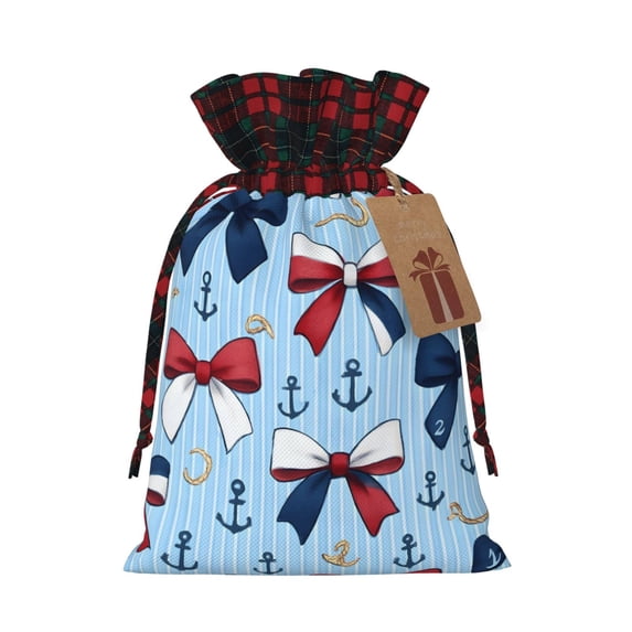 Color Matching Linen Bundle Mouth Gift Bag Can Be Used For Daily Small ...