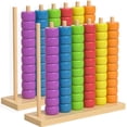 thumbnail image 1 of Color Matching Stacking Puzzle Game,Fast Pattern Challenge Ring Stack Puzzle with Racks,Rings,Cards,Competitive Tabletop Brain Teaser for Family Game Night, 1 of 9