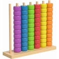 thumbnail image 1 of Color Matching Stacking Puzzle Game,Fast Pattern Challenge Ring Stack Puzzle with Racks,Rings,Cards,Competitive Tabletop Brain Teaser for Family Game Night, 1 of 8