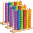 thumbnail image 1 of Color Matching Stacking Puzzle Game,Fast Pattern Challenge Ring Stack Puzzle with Racks,Rings,Cards,Competitive Tabletop Brain Teaser for Family Game Night, 1 of 9