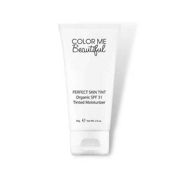 Color Me Beautiful Perfect Skin Tint, Organic Tinted Moisturizer Face Makeup for All Skin, 2 FL Oz.