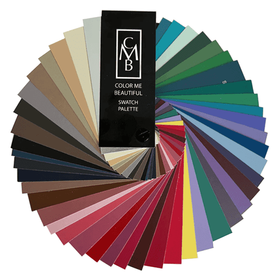 Color Me Beautiful Summer Swatch Fan, Color Guide for Selecting Clothing, 48 Custom Makeup Chips