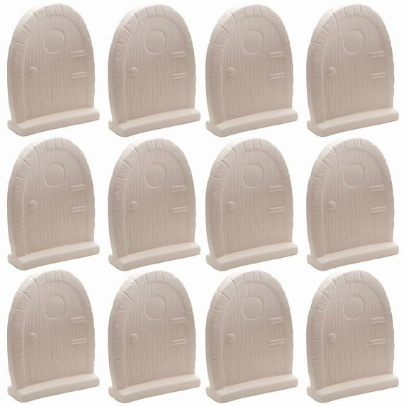 Color-Me™ Ceramic Bisque Fairy Door (Pack of 12)