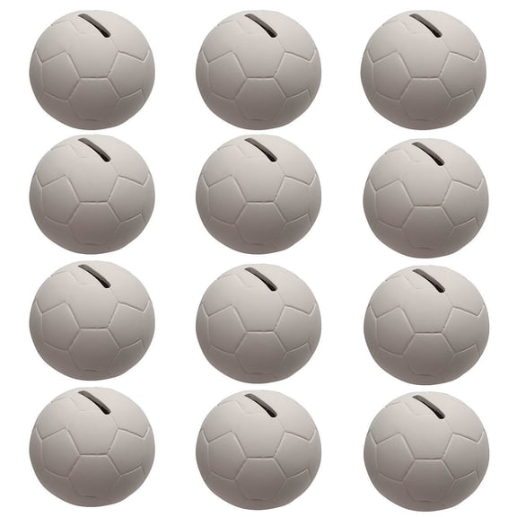 Color-Me Ceramic Bisque Soccer Ball Banks (Pack of 12)