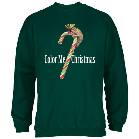 Color Me Christmas Chameleon Forest Adult Sweatshirt
