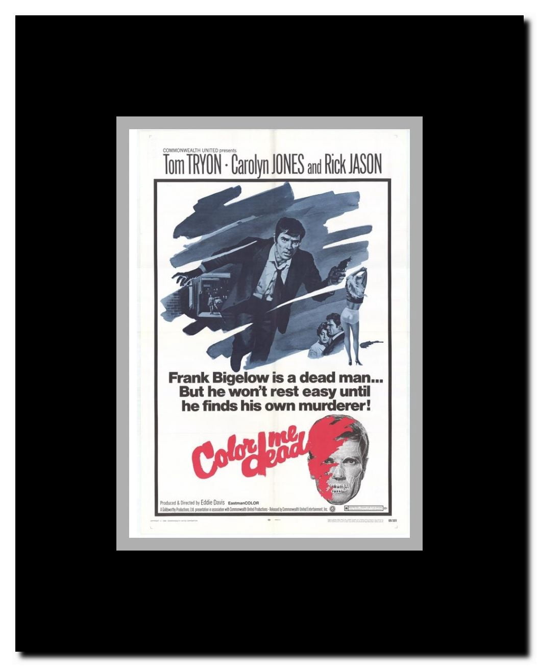 Color Me Dead Framed Movie Poster