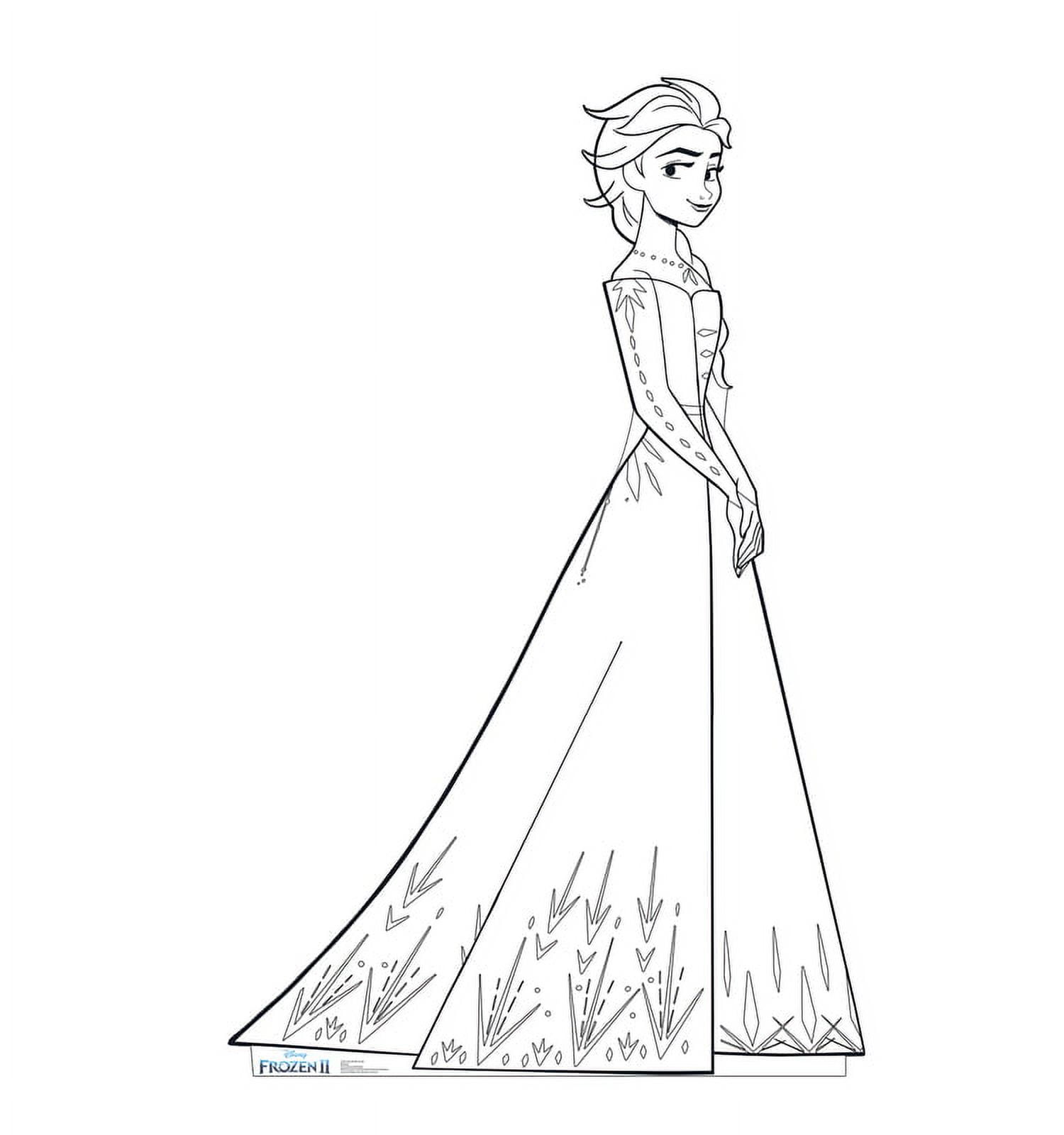 70'' Color Me Elsa Cardboard Standup from Frozen 2