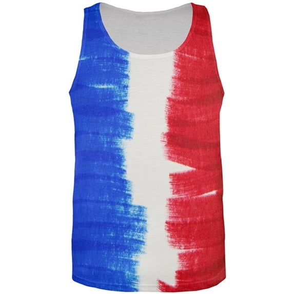 Color Me French All Over Mens Tank Top Multi MD
