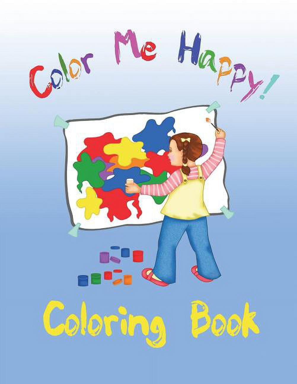 HAPPY-HAPPY A Children’s Coloring Book Happy Toddler Coloring Book with Bonus Stickers Inside