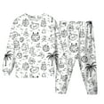 thumbnail image 1 of Color Me Pajamas for Boys Girls Kids Diy Hand Painted Homewear Set Long Sleeve Top with Pajamas Pants Festival Gifts 6-7 Years, 1 of 2