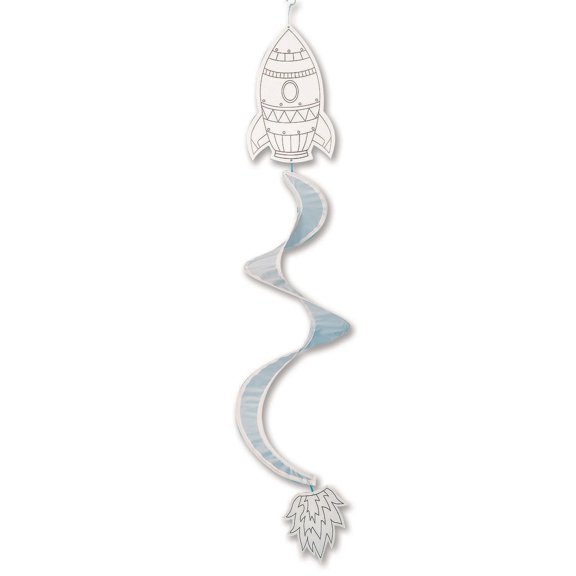 Color-Me Blast Off Rocket Wind Spinners (Pack of 12)