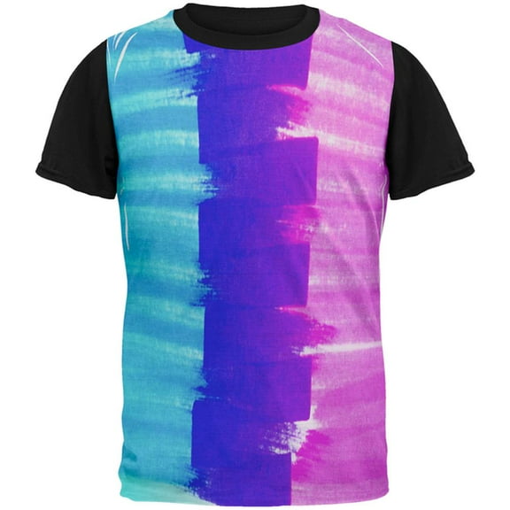 Color Me Transgender All Over Mens Black Back T Shirt Multi SM