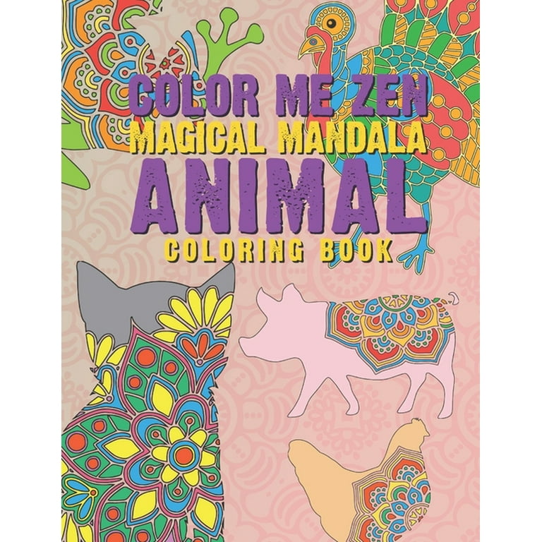 Coloring Book For Tweens: Stress Relieving Animals: Colouring