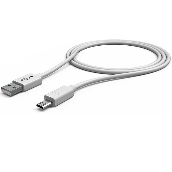 Color Micro USB Cable (6ft) - White