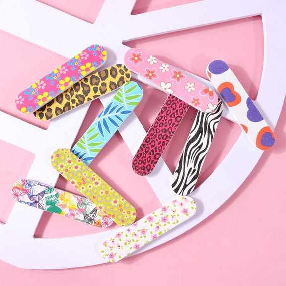 Color Mini 9cm Nail File Printing Double-sided EVA