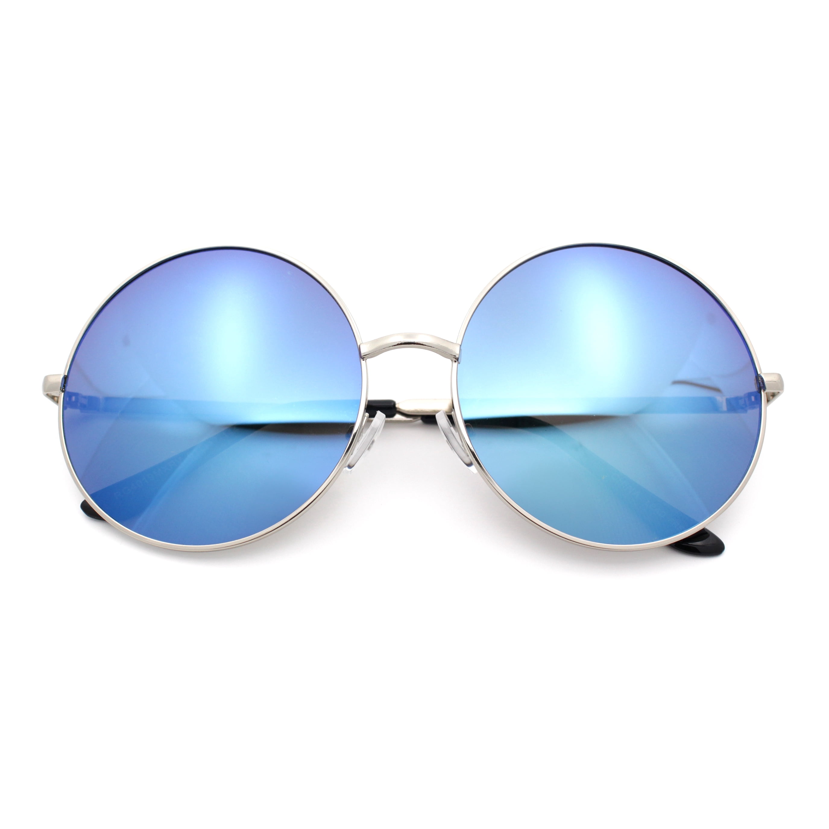 Shaka’s Hawaii Blue Mirrored Round Women’s Sunglasses Maui Jim Taro Polarized B795-55b Sunglasses Aquamarine Frame  main image 2