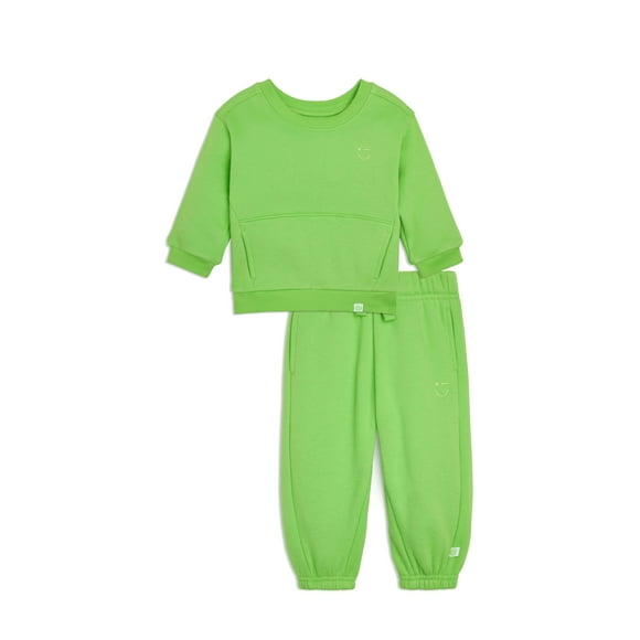 Color Mix by Garanimals Baby Butter Fleece Sweatshirt & Jogger Outfit Set, Sizes 6-24 Months