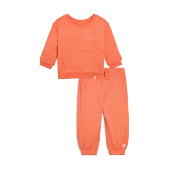 Color Mix by Garanimals Baby Butter Fleece Sweatshirt & Jogger Outfit Set, Sizes 6-24 Months