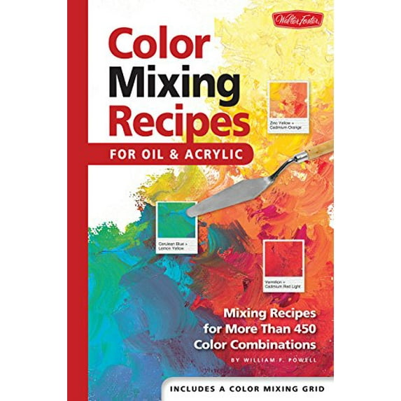 Pre-Owned Color Mixing Recipes for Oil & Acrylic: Mixing recipes for more than 450 color combinations (Hardcover) 1560108738 9781560108733