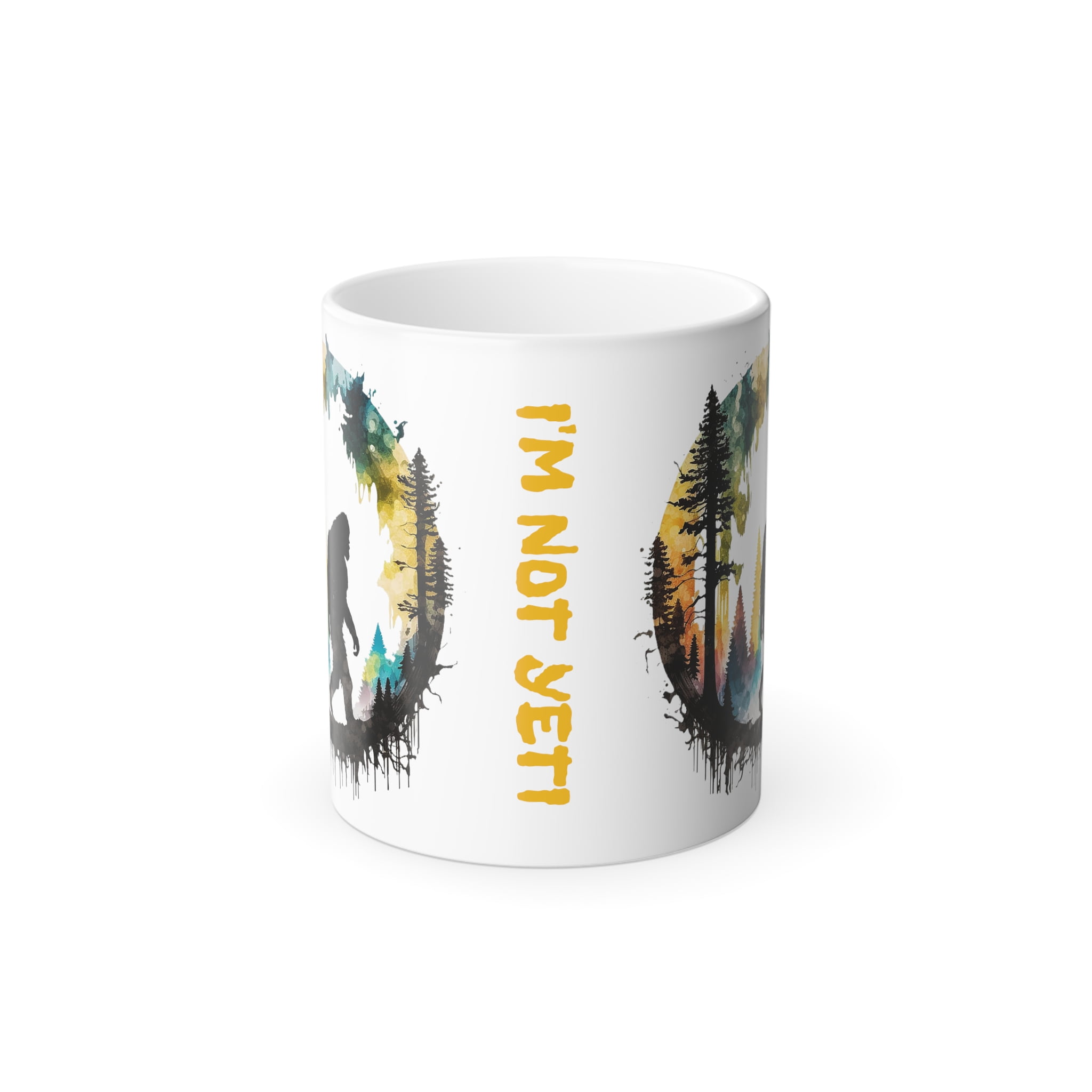 Color Morphing Mug, 11oz Bigfoot/I'm Not Yeti