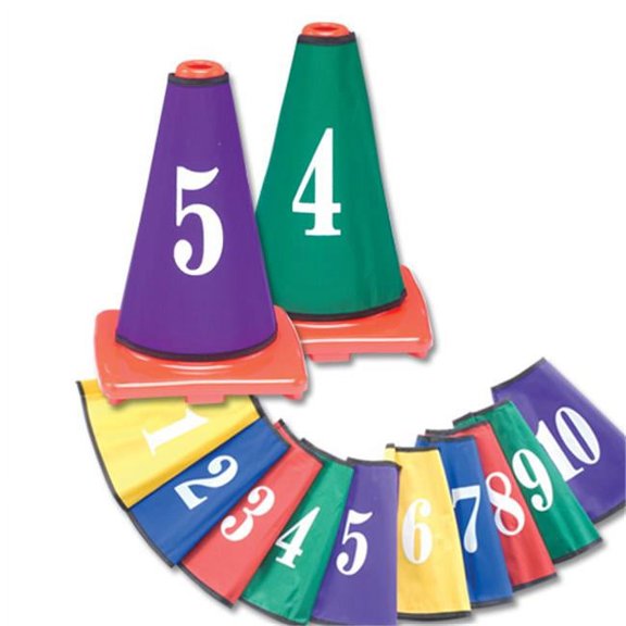 Color My Class Cone Covers Numbers 1-10
