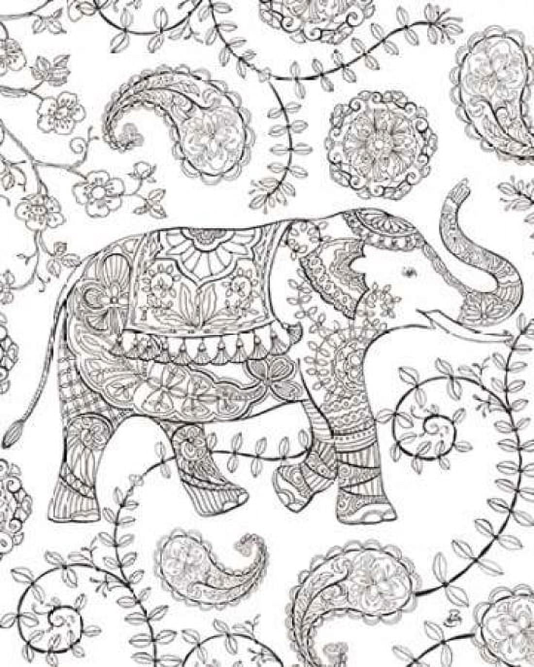 Color My World Elephant III crop Canvas Art - Brissonnet Daphne (22 x 28)