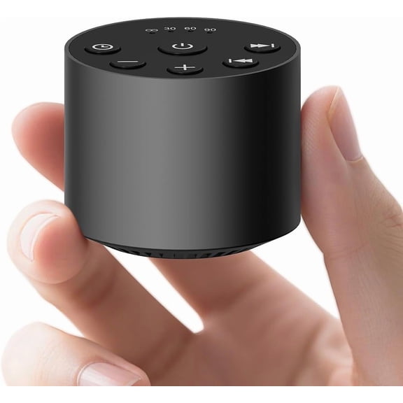Sleep White Noise Portable Sound Machines with 30 Soothing Sounds 32 Levels Volume Compact 4 Timer Options Auto-Off and Memory Function for Travel Home Everyone