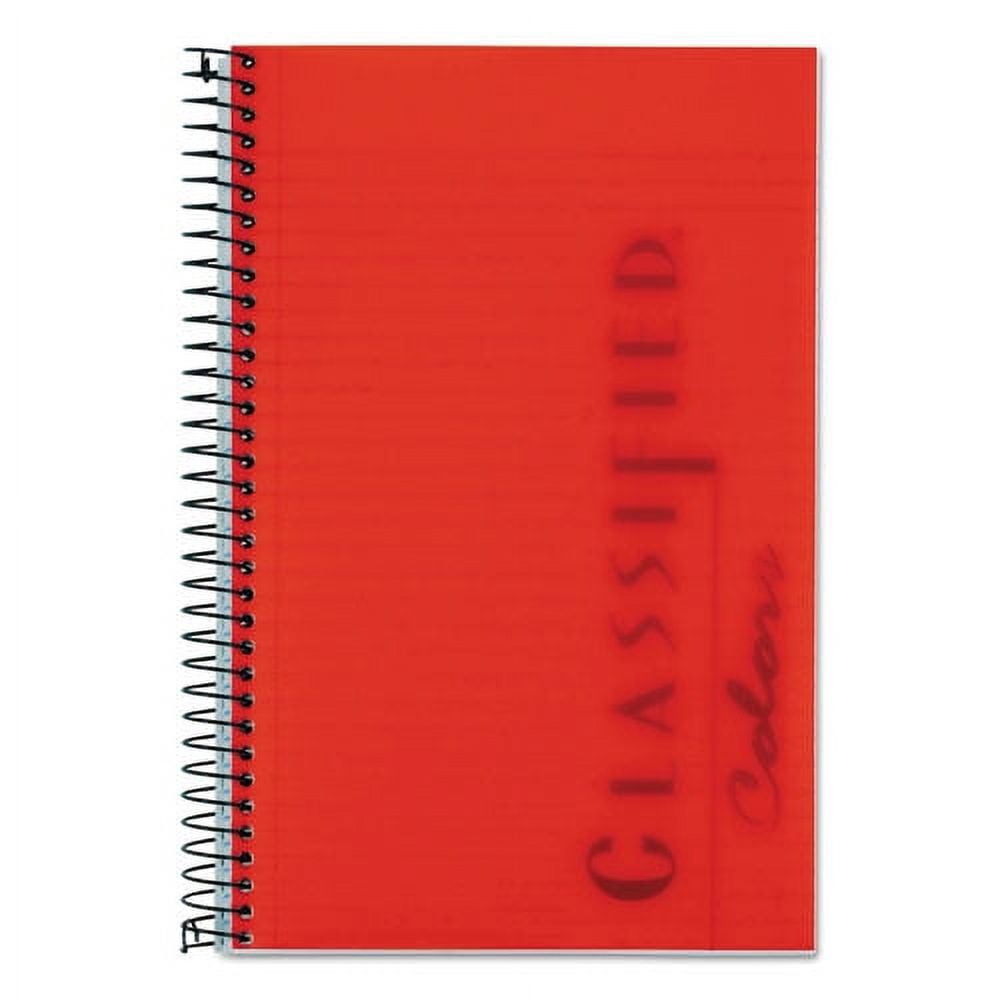 Color Notebooks, 1 Subject, Narrow Rule, Ruby Red Cover, 8.5 X 5.5, 100 ...