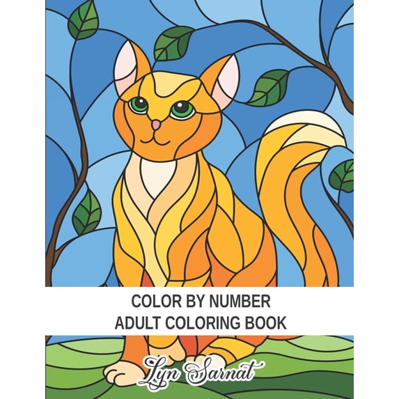 Color By Number Adult Coloring Book: Large Print Coloring Book of Birds, Flowers, Gardens, Animals, Patterns and More Fo, (Paperback)