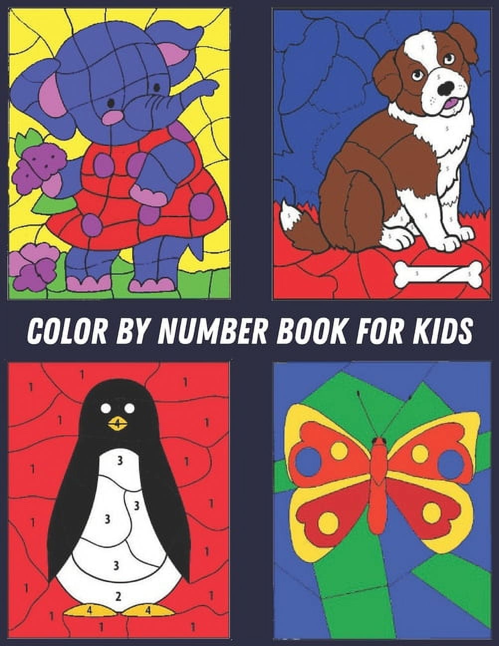 Color by Number for Adults: Coloring Book 60 Color By Number Designs of  Animals, Birds, Flowers, Houses and Patterns Easy to Hard Designs Fun and