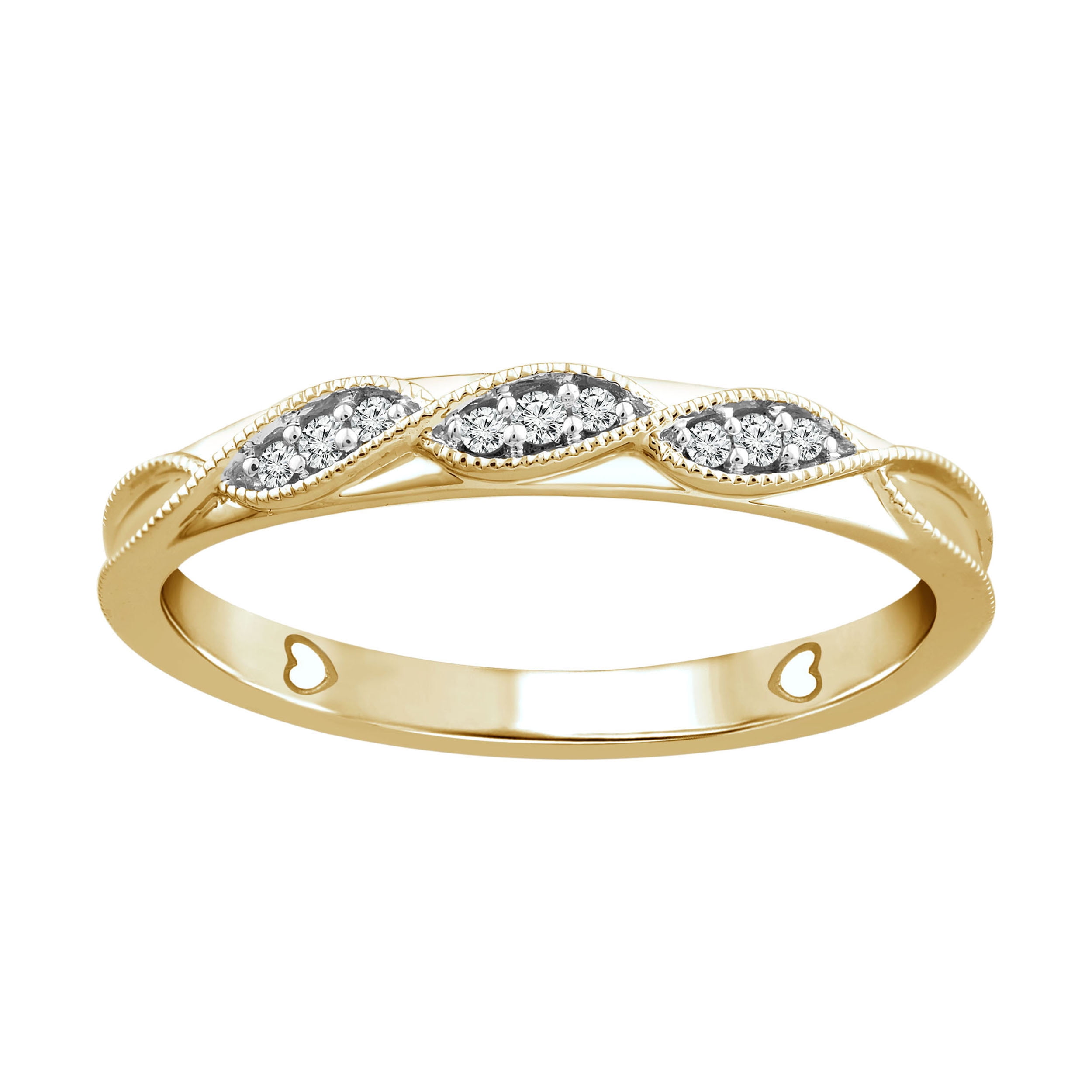 Color Of Love 1/20 Cttw Diamond Stackable Band In 10KT Yellow Gold (J I3)