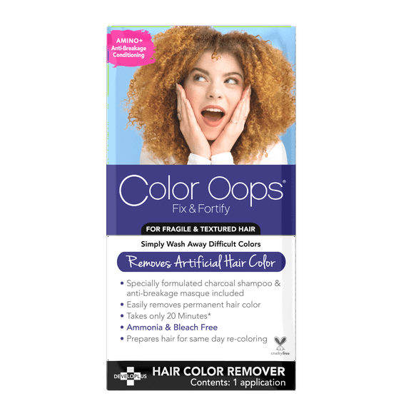 Color Oops Fix and Fortify Hair Color Remover, Bleach-Free Bond Rejuvenating Dye Remover