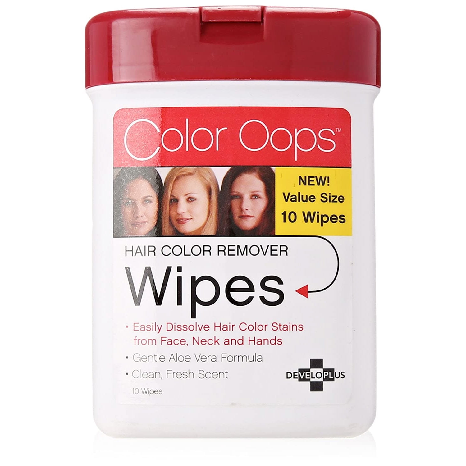 Color Oops Hair Color Remover, 10 Wipes,12 packs