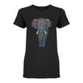 thumbnail image 1 of Color Ornament Elephant Shaped Tee Women's -Image by Shutterstock, 1 of 2