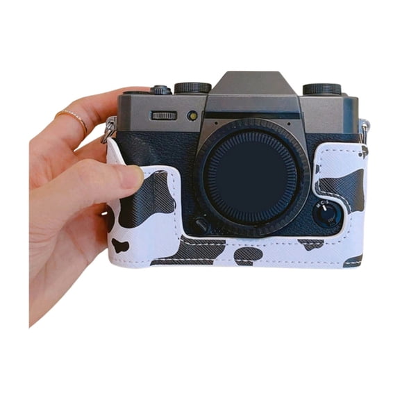 Color PU Leather Half Camera Case for XT30 XT20 XT10 with Convenient Tripod Mount