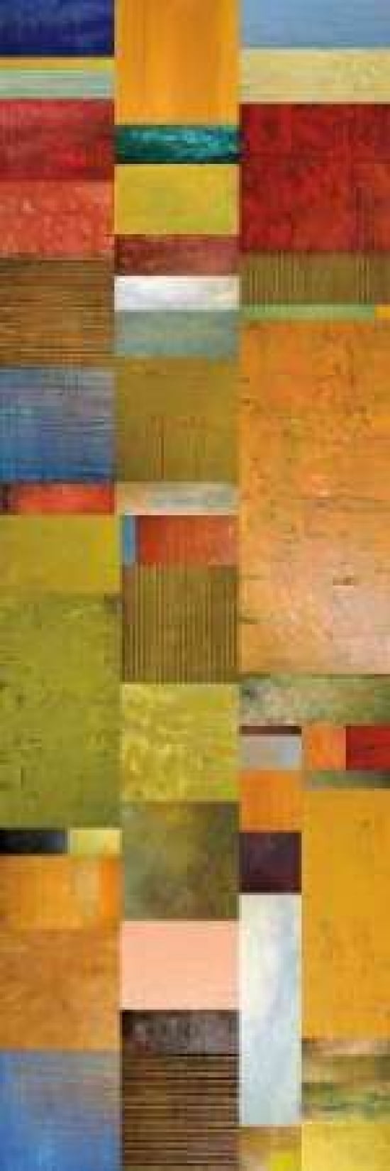 Color Panels with Blue Sky Canvas Art - Michelle Calkins (8 x 24)