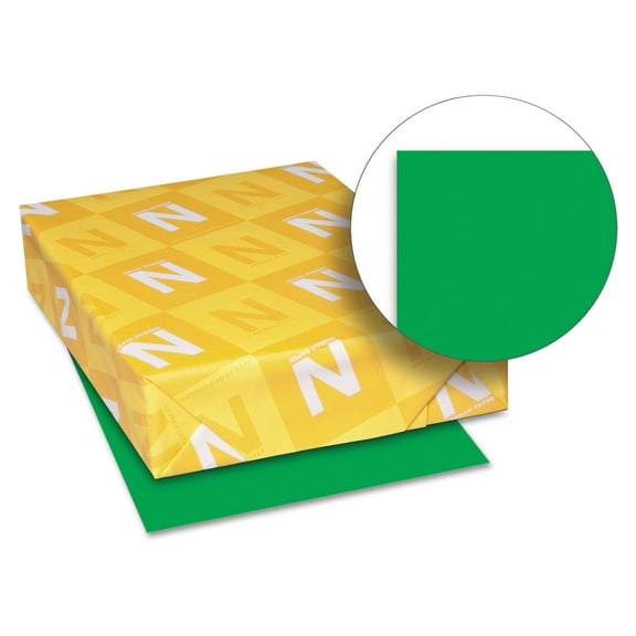 Color Paper, 24 Lb, 8.5 X 11, Gamma Green, 500 Sheets/ream | Bundle of 5