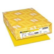 Astrobrights Colored Paper - For Laser, Inkjet Print - Letter - 8.50" X 11" - 60 Lb - Smooth - 500 / Ream - Sunburst Yellow (wau-22591)