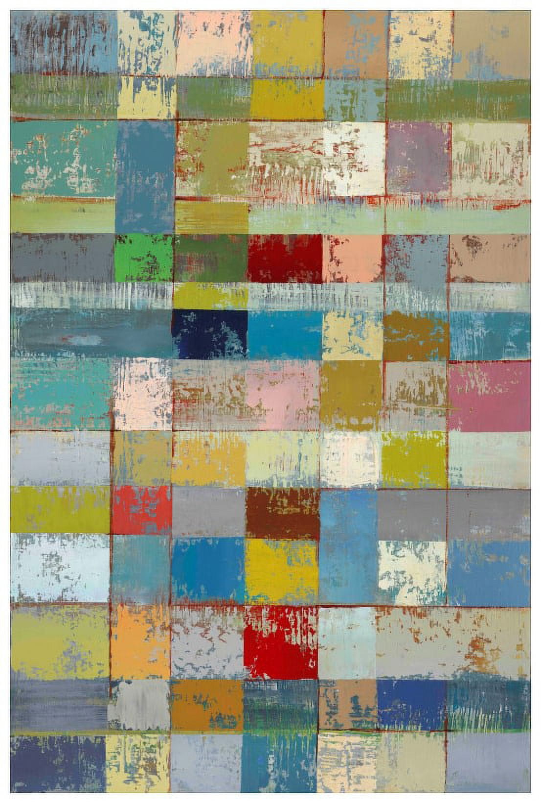 "Color Pattern I" Painting Print on Wrapped Canvas