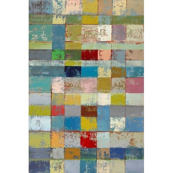 "Color Pattern I" Painting Print on Wrapped Canvas