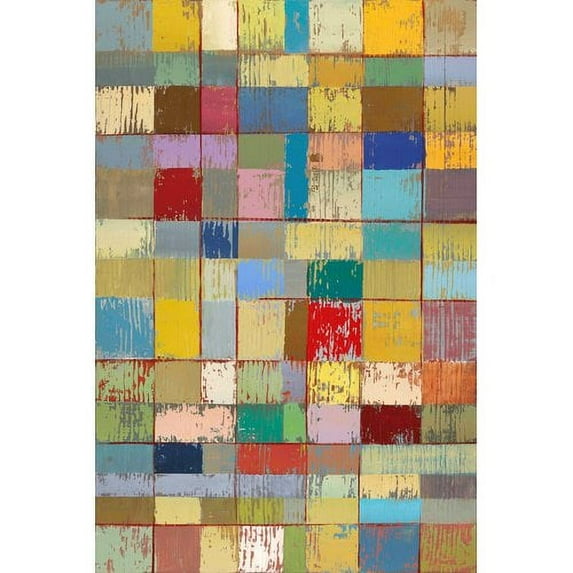 "Color Pattern II" Painting Print on Wrapped Canvas