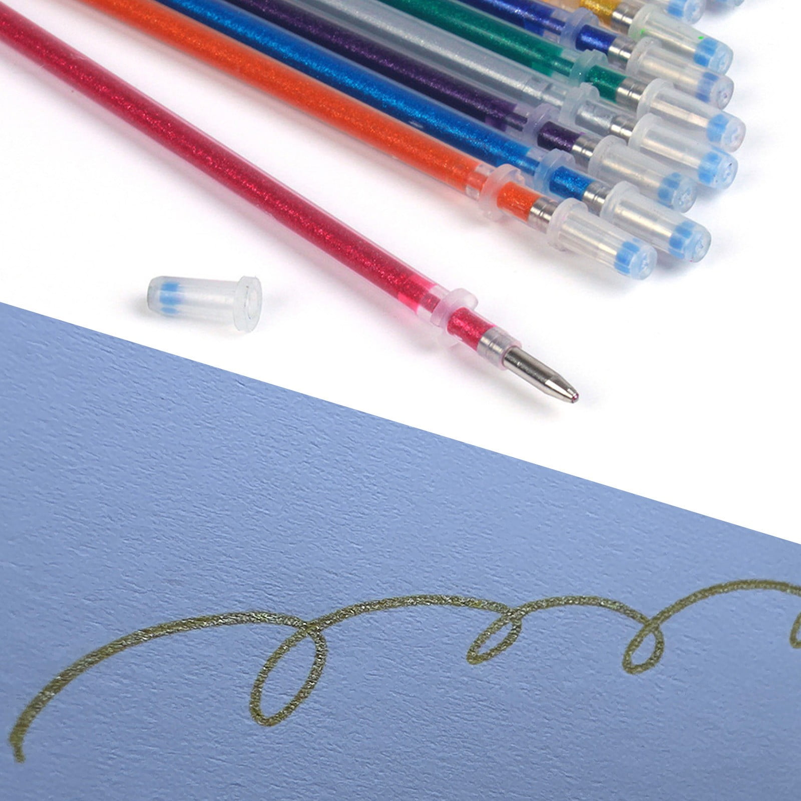 Color Pen Core Replacement Set 12pcs, Writing Drawing Refills, Glitter ...